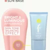 application de la sun base SPF50 sur le visage